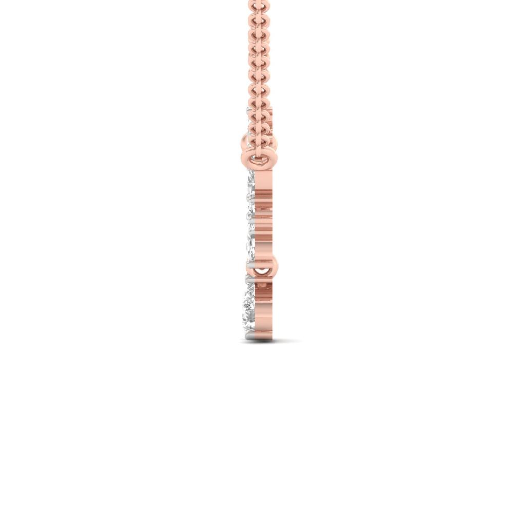Modern Pendant with Fancy, pear & Marquise & Pear Diamonds