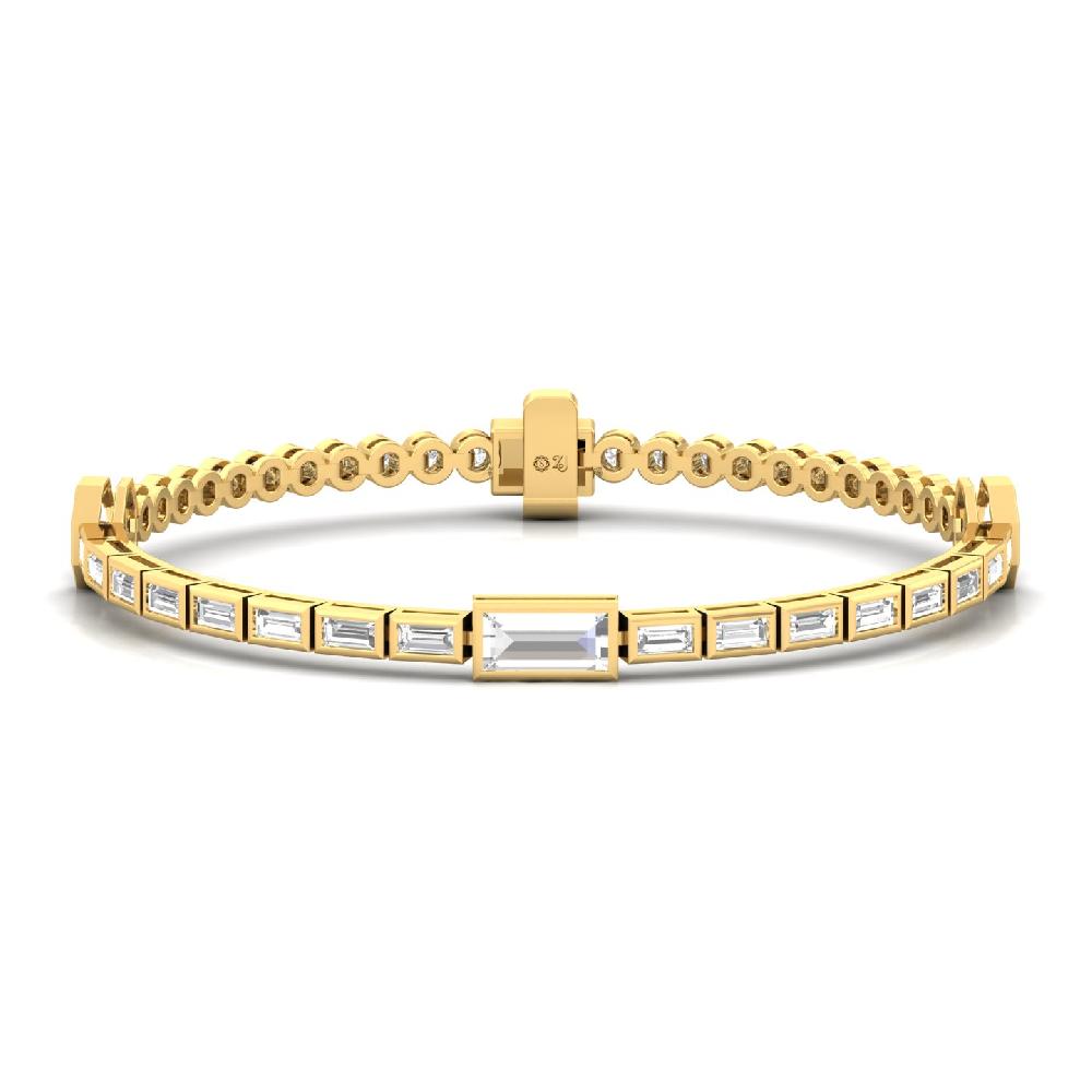 fancy Cut lab grown diamond bracelet 