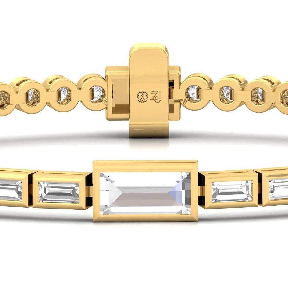 Fancy Cut lab grown diamond bracelet 