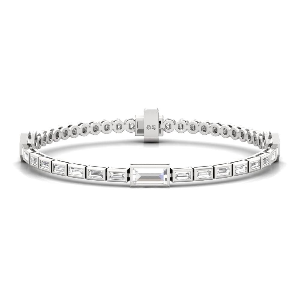 Fancy Cut lab grown diamond bracelet 