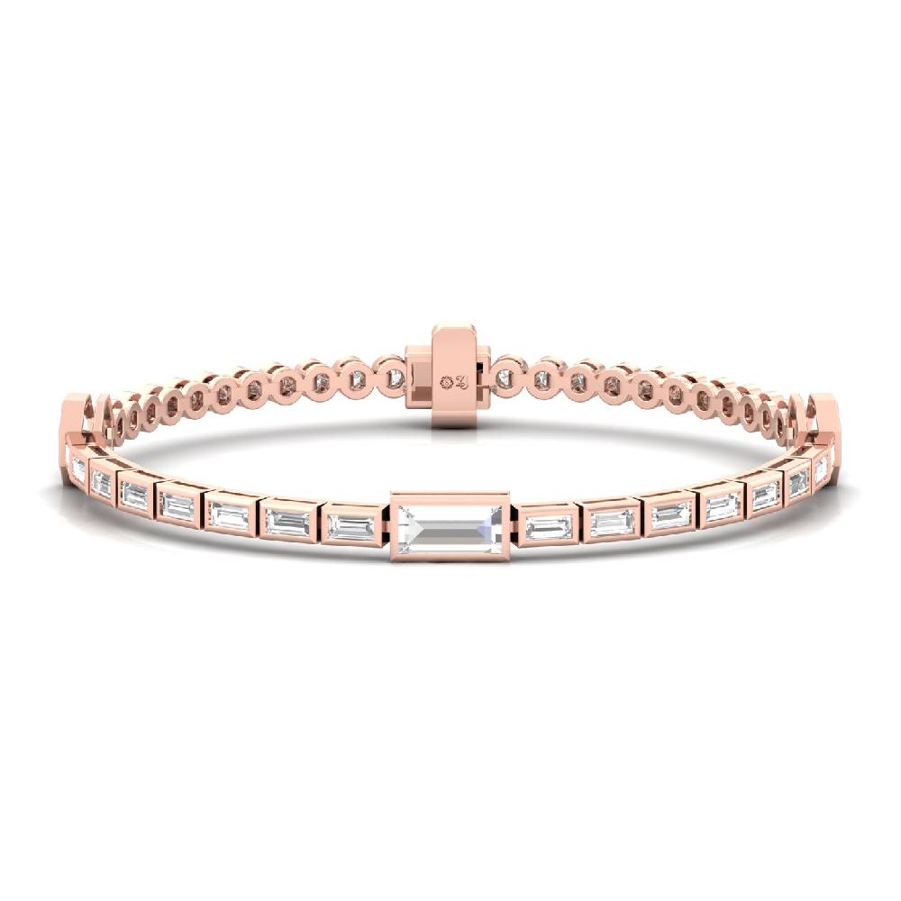 Fancy Cut lab grown diamond bracelet 