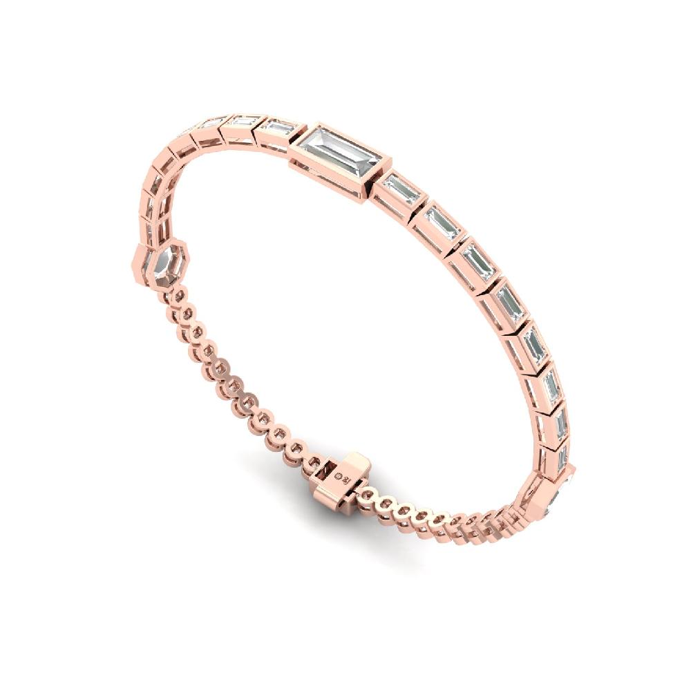 Fancy Cut lab grown diamond bracelet 