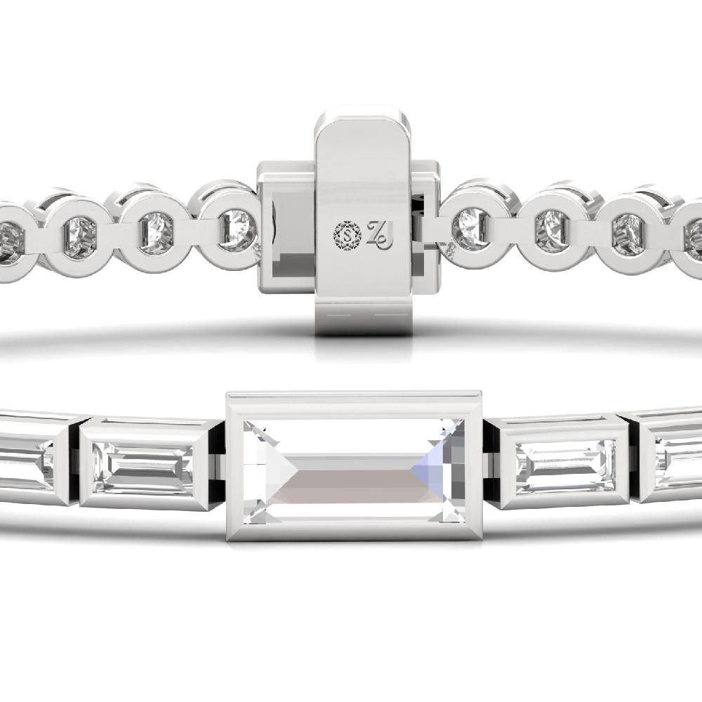 Fancy Cut lab grown diamond bracelet 