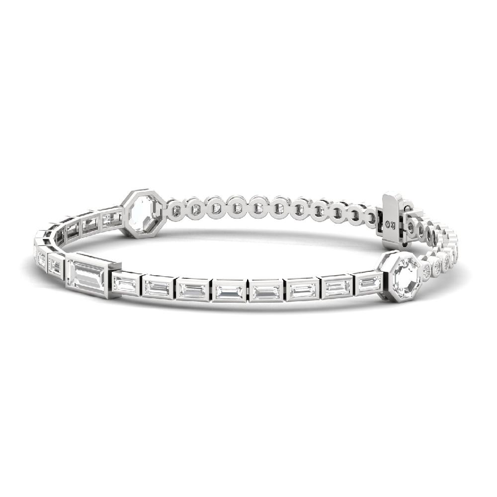 Fancy Cut lab grown diamond bracelet 