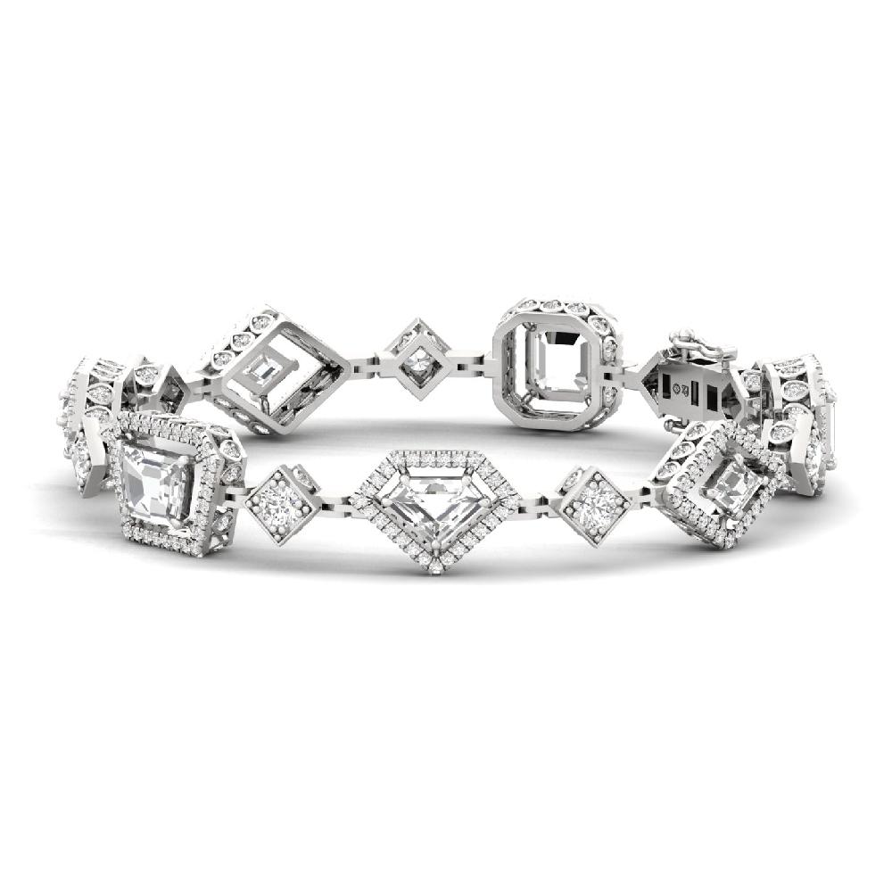 fancy Cut & round Cut CVD-Lab grown Diamond Bracelets