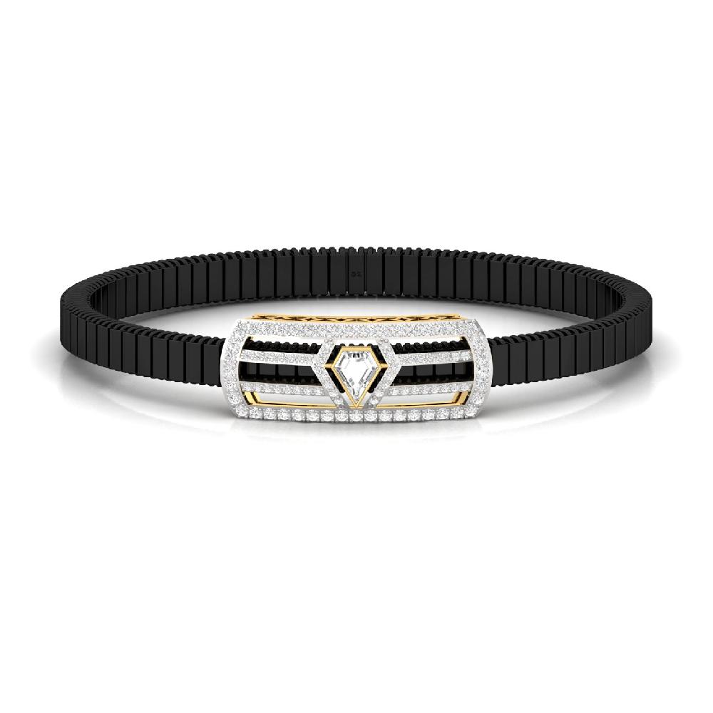 Men’s fancy lab grown Diamond Bracelet