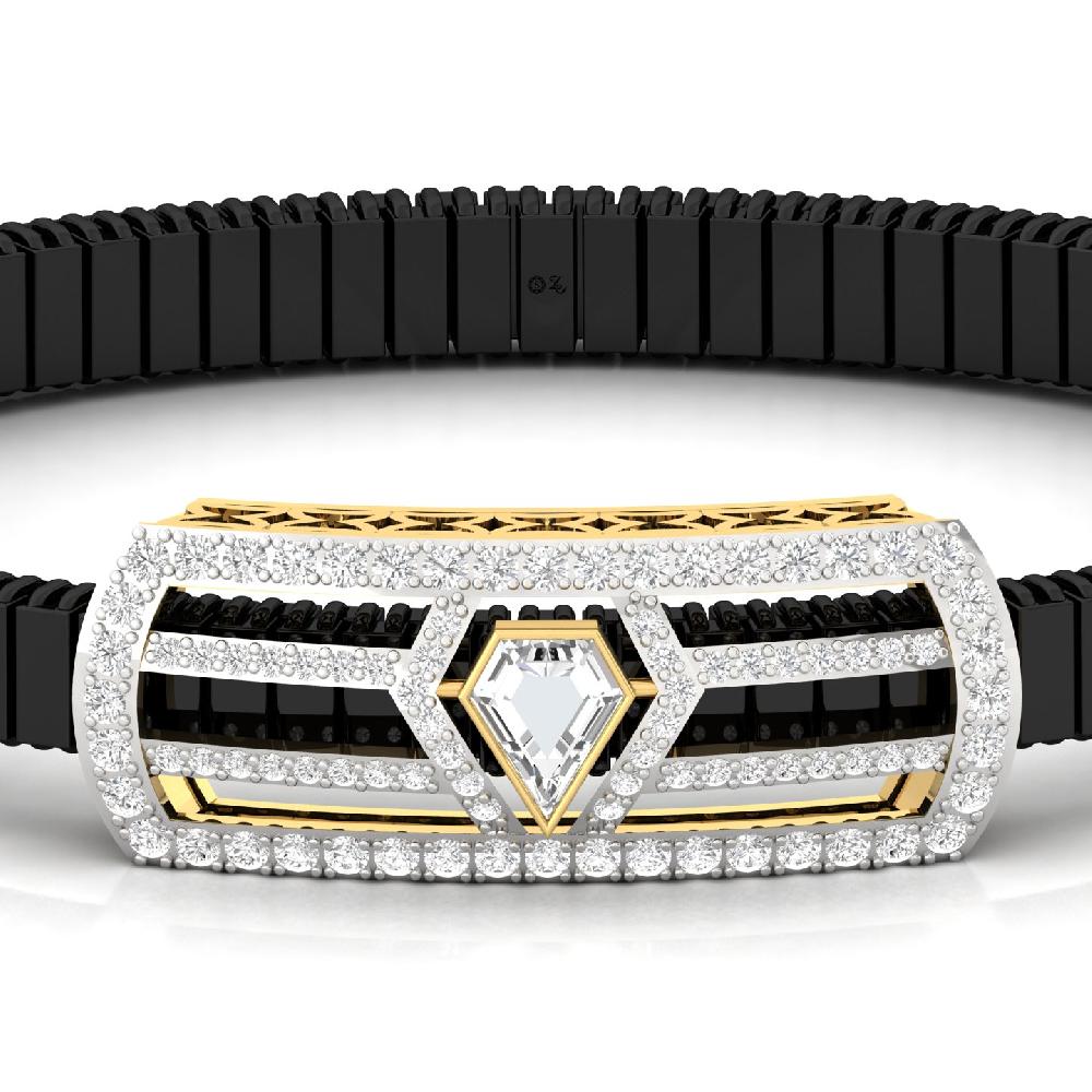 Men’s fancy lab grown Diamond Bracelet