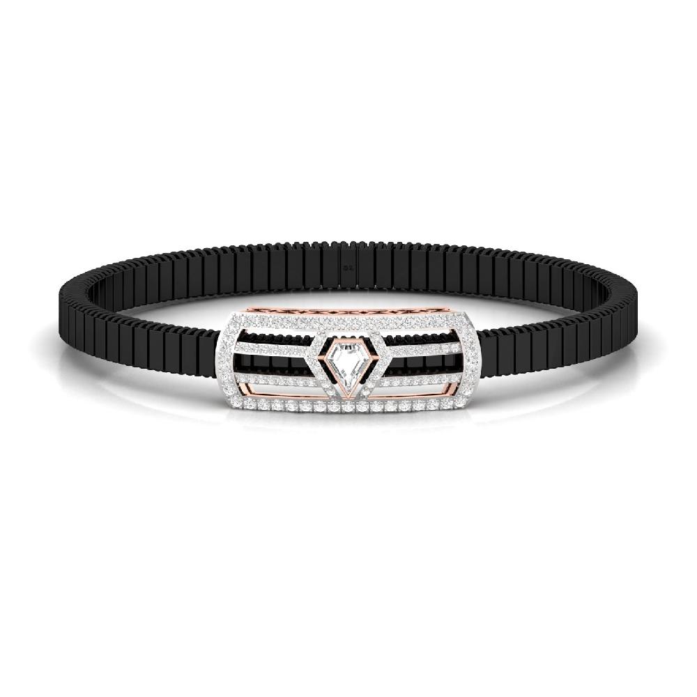 Men’s fancy lab grown Diamond Bracelet