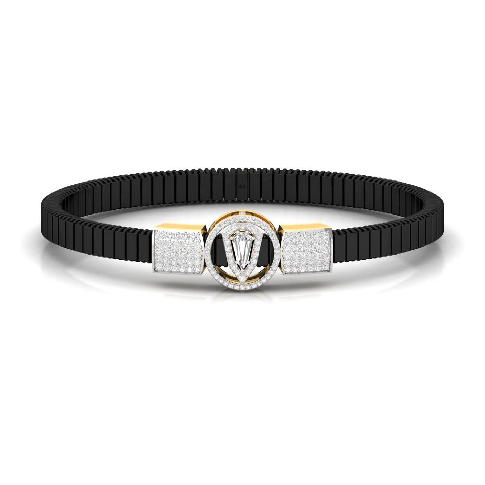 unique cut & Round Cut Lab Grown Diamond Bracelet