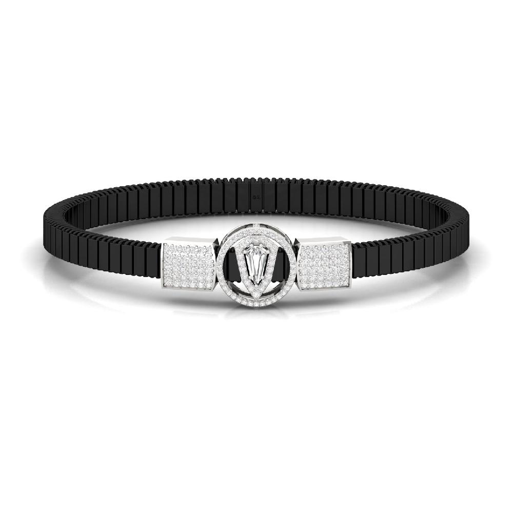 unique cut & Round Cut Lab Grown Diamond Bracelet