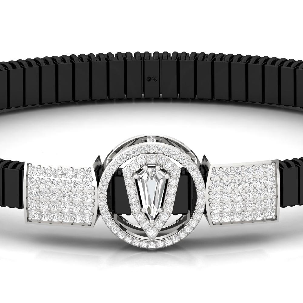 unique cut & Round Cut Lab Grown Diamond Bracelet