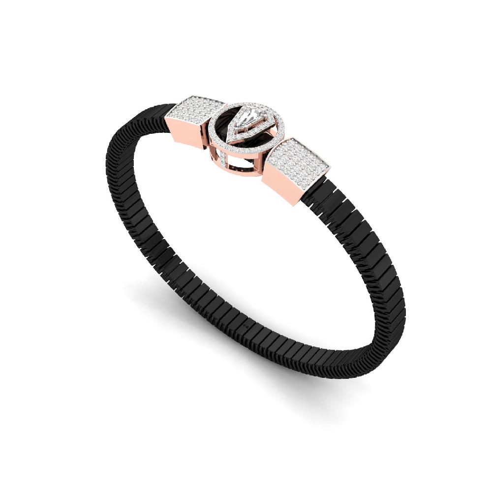 unique cut & Round Cut Lab Grown Diamond Bracelet