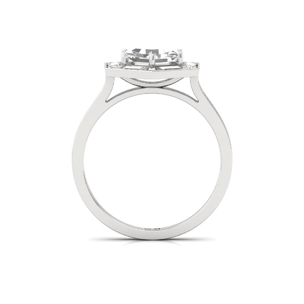 Hexavia CVD lab grown Diamond Halo Design Ring 