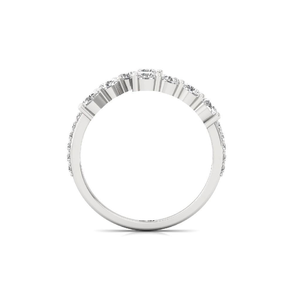 round Cut Sparkle CVD lab grown Diamond Ring