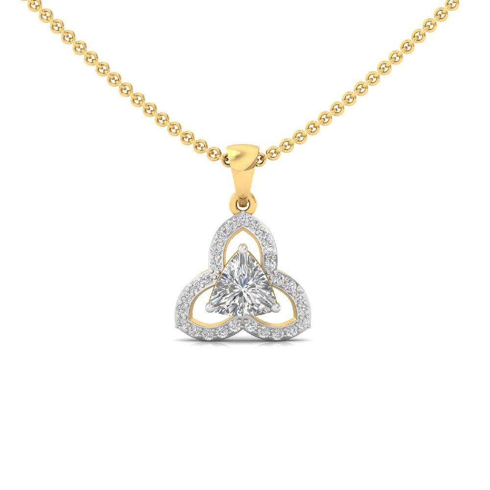 TrinityGlint 1.00CT Trillion Center CVD Diamond Pendant