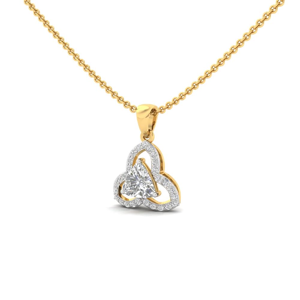 TrinityGlint 1.00CT Trillion Center CVD Diamond Pendant