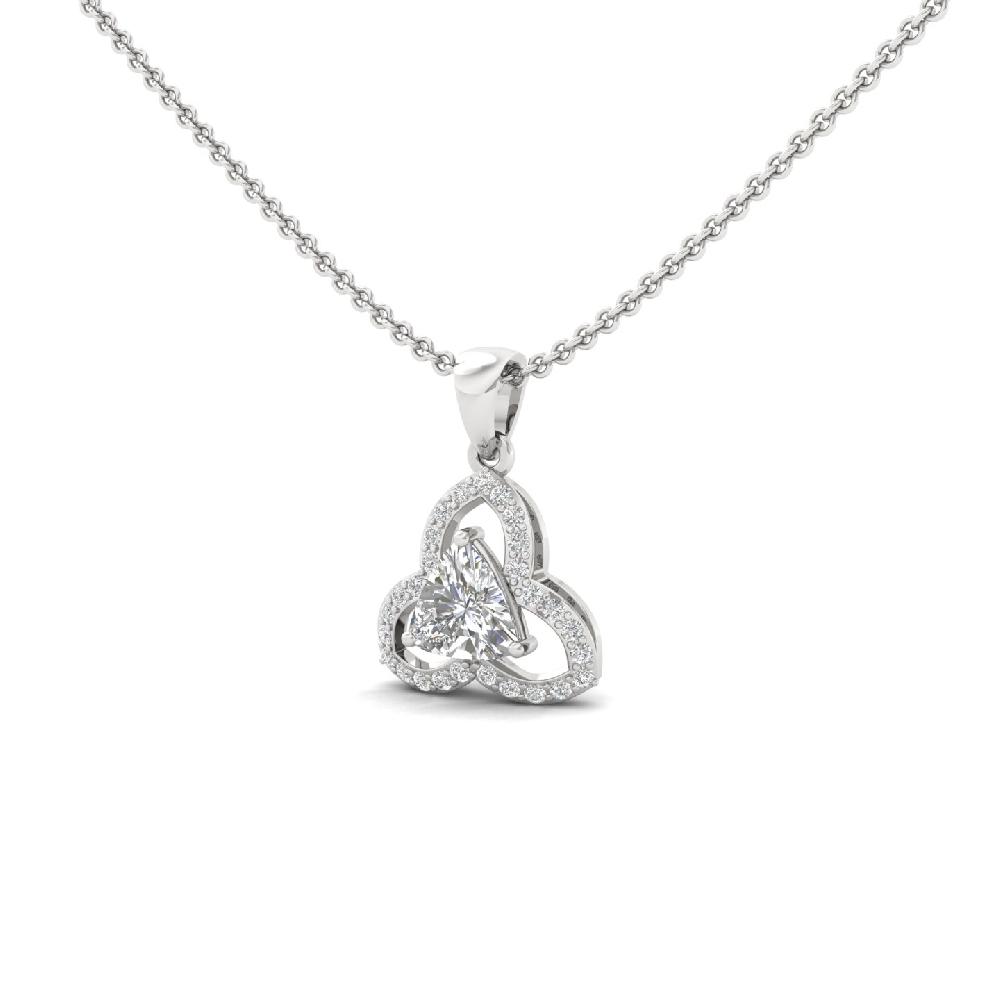 TrinityGlint 1.00CT Trillion Center CVD Diamond Pendant