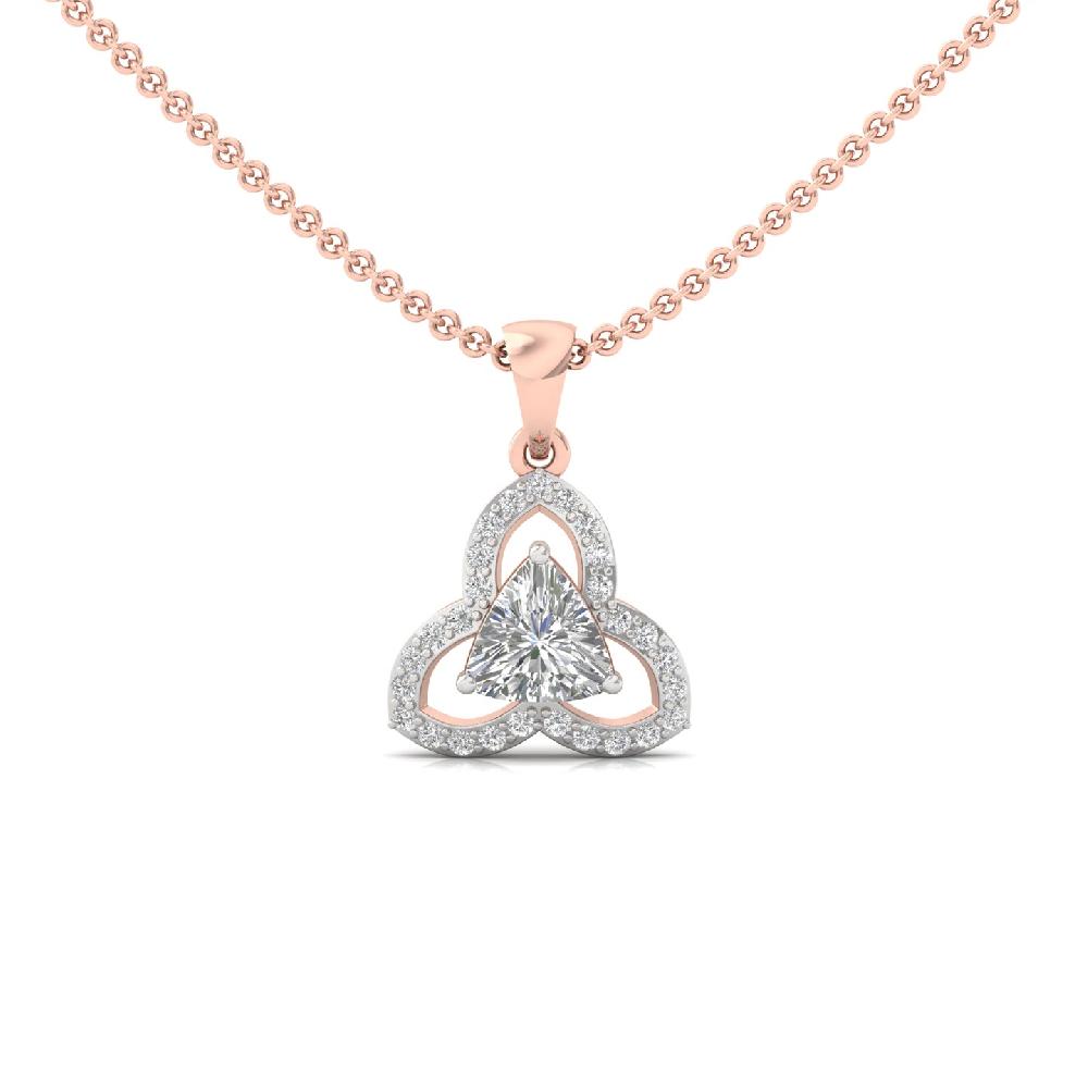 TrinityGlint 1.00CT Trillion Center CVD Diamond Pendant