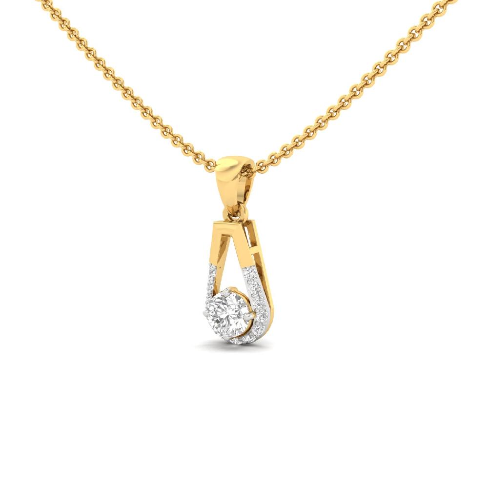 Round Cut CVD Lab Grown Diamond Pendant