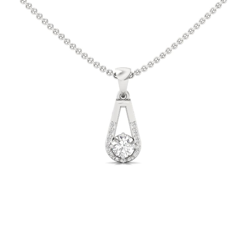 Round Cut CVD Lab Grown Diamond Pendant