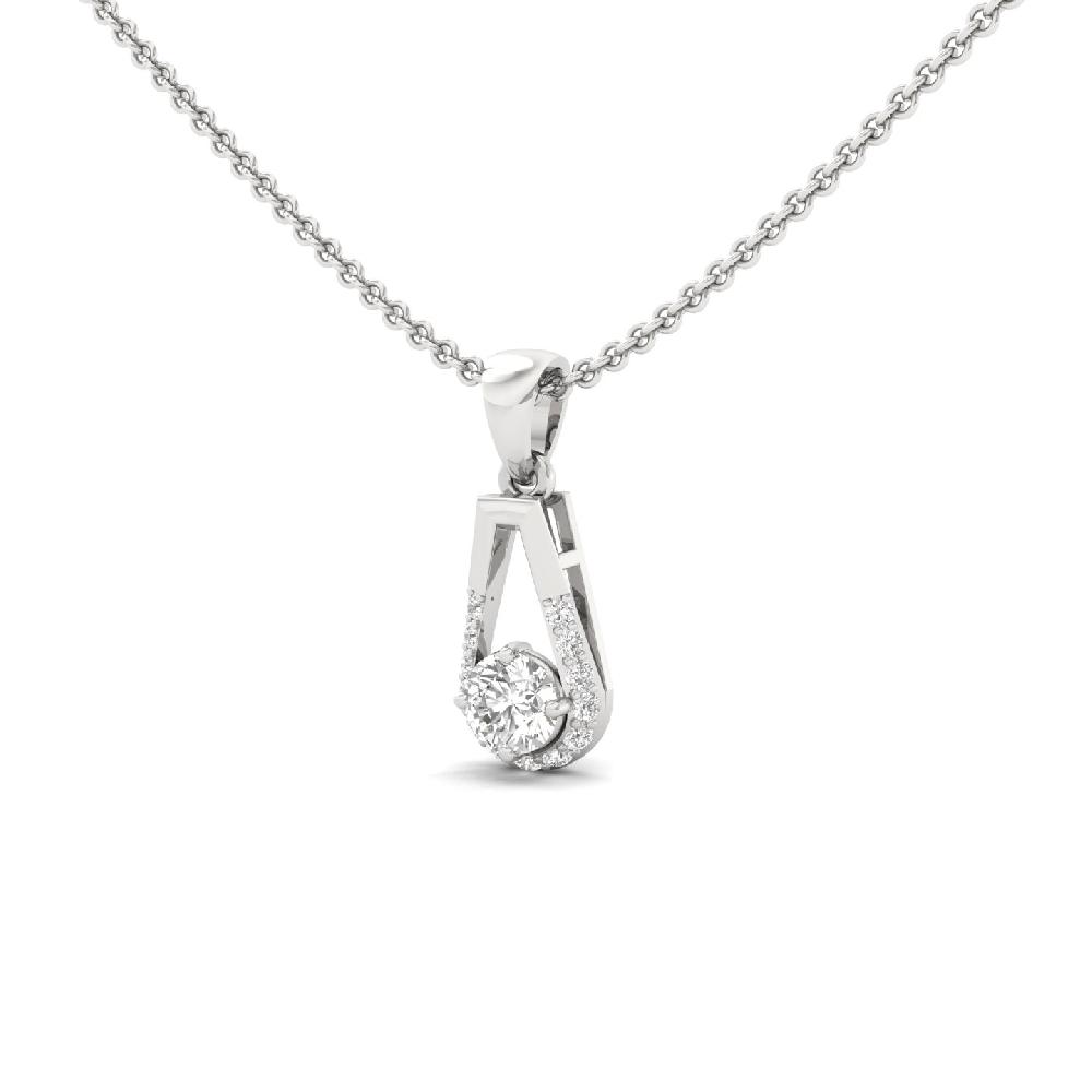 Round Cut CVD Lab Grown Diamond Pendant