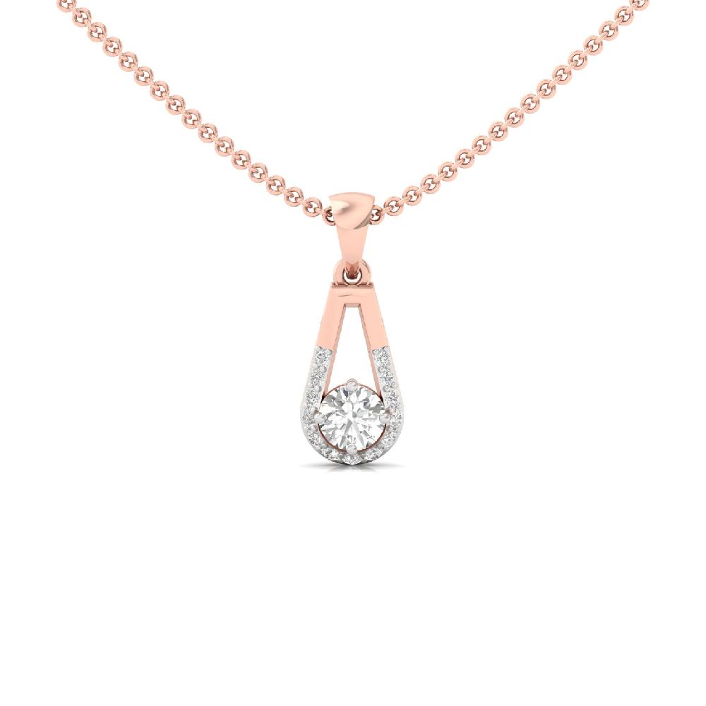 Round Cut CVD Lab Grown Diamond Pendant