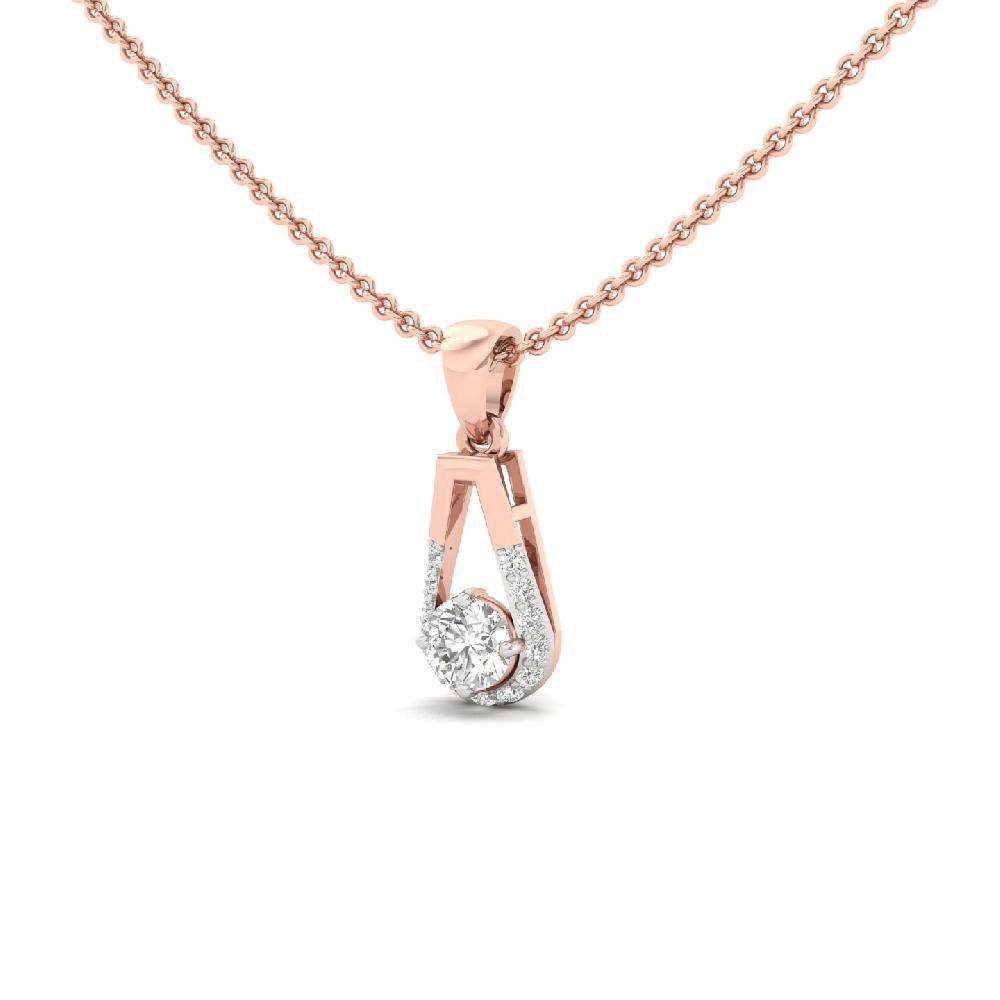 Round Cut CVD Lab Grown Diamond Pendant