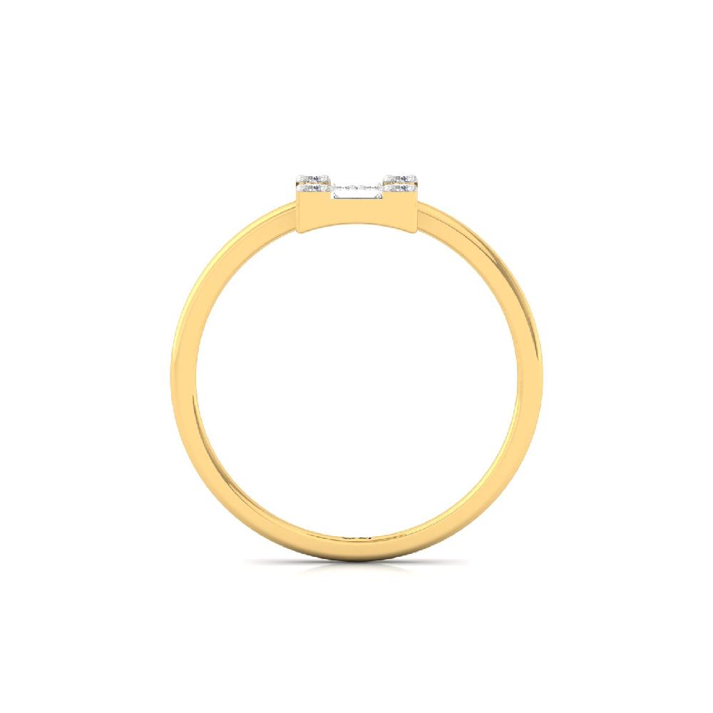 Classic 0.29 CT Square Cluster CVD Diamond Ring for Women