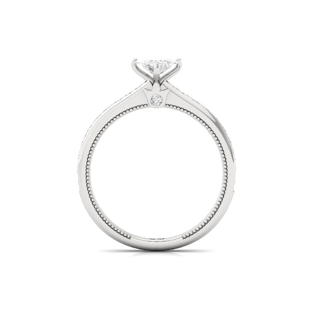 Celestial Trillion 0.50 CT Solitaire CVD Lab Grown Diamond Engagement Ring 