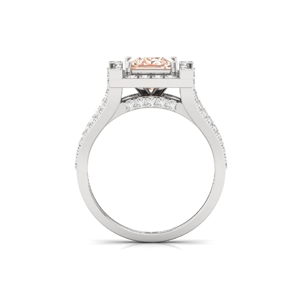 Princess Radiance Pink Lab Grown Diamond Ring