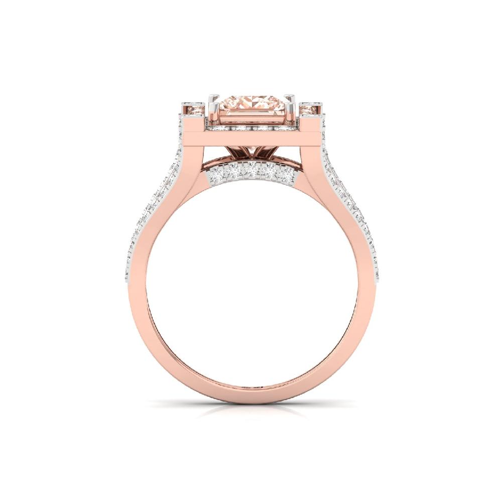 Princess Radiance Pink Lab Grown Diamond Ring