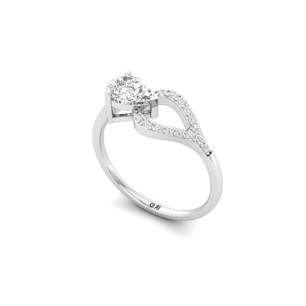 Teardrop Embrace Lab Grown Diamond Ring