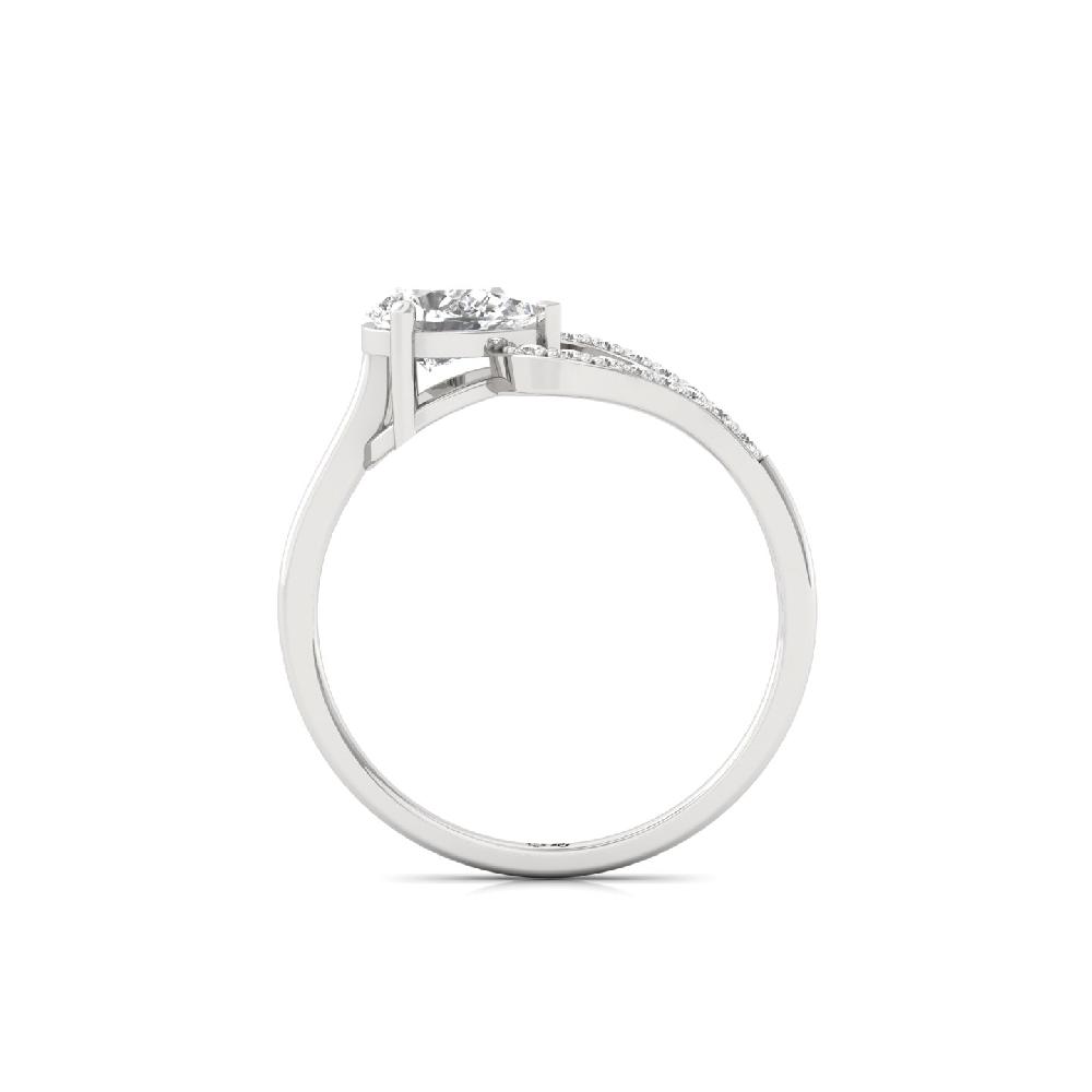 Teardrop Embrace Lab Grown Diamond Ring