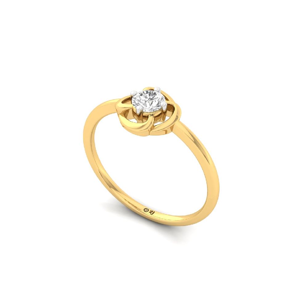 Delicate Knot Round Cut Lab Grown Design Ring