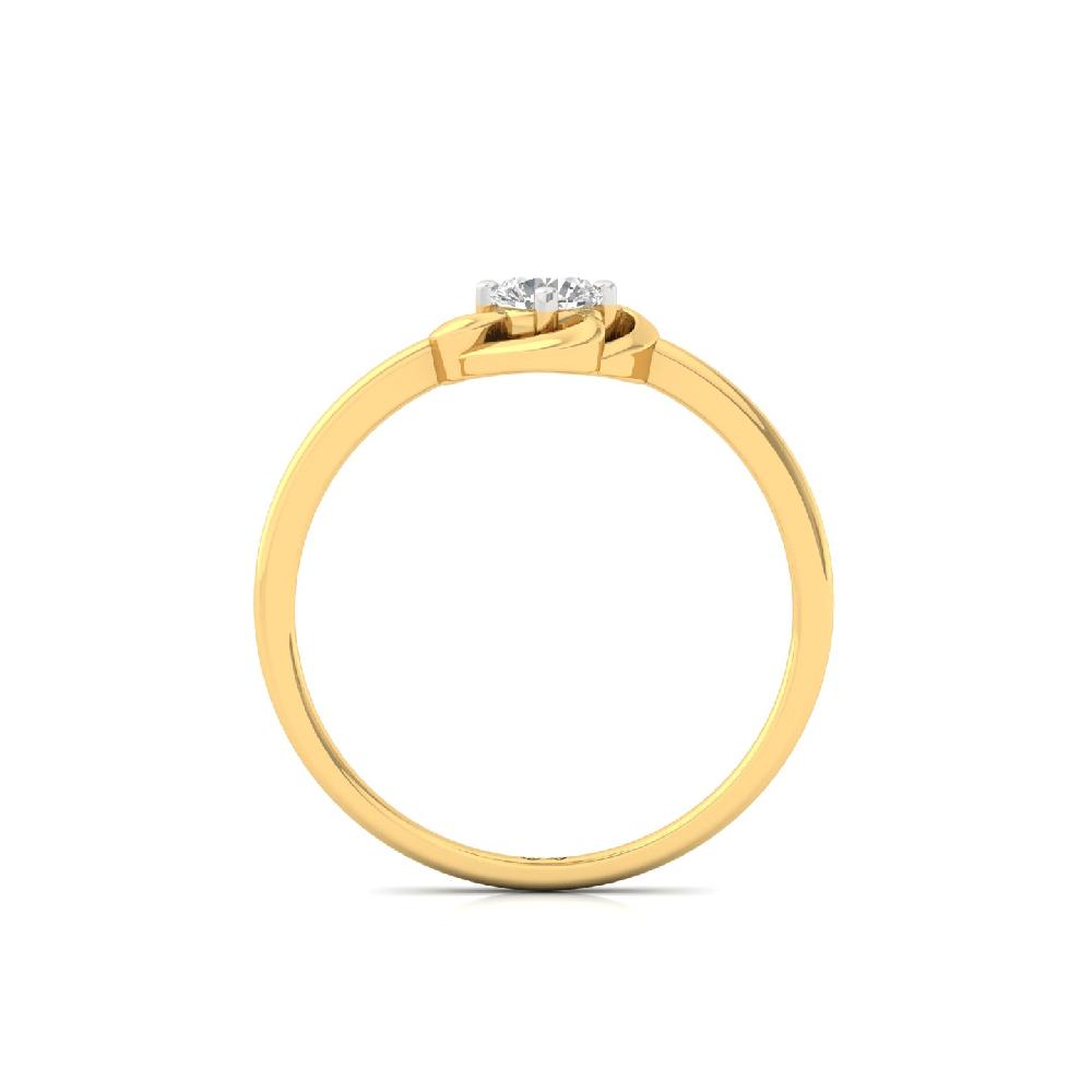 Delicate Knot Round Cut Lab Grown Design Ring