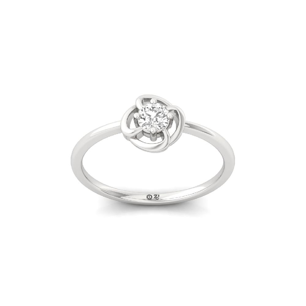 Delicate Knot Round Cut Lab Grown Design Ring