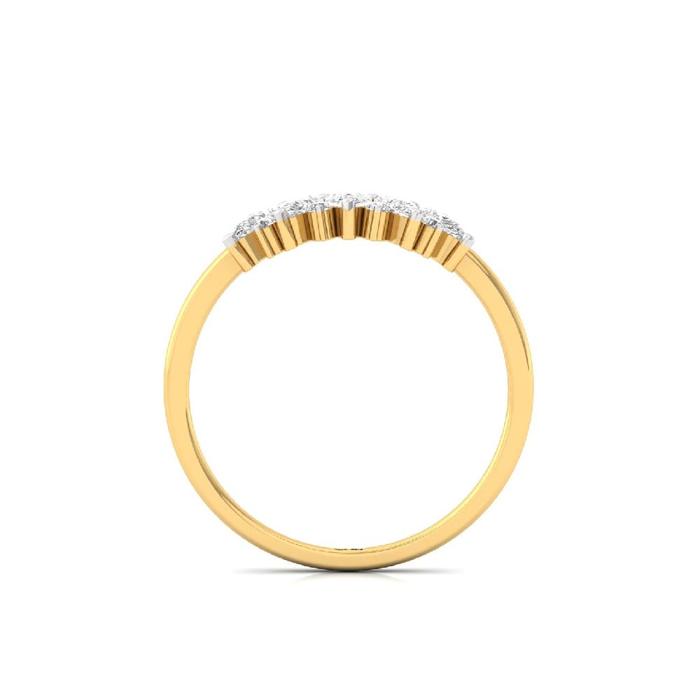 Pear-Cut Lab Grown Diamond Arc Ring