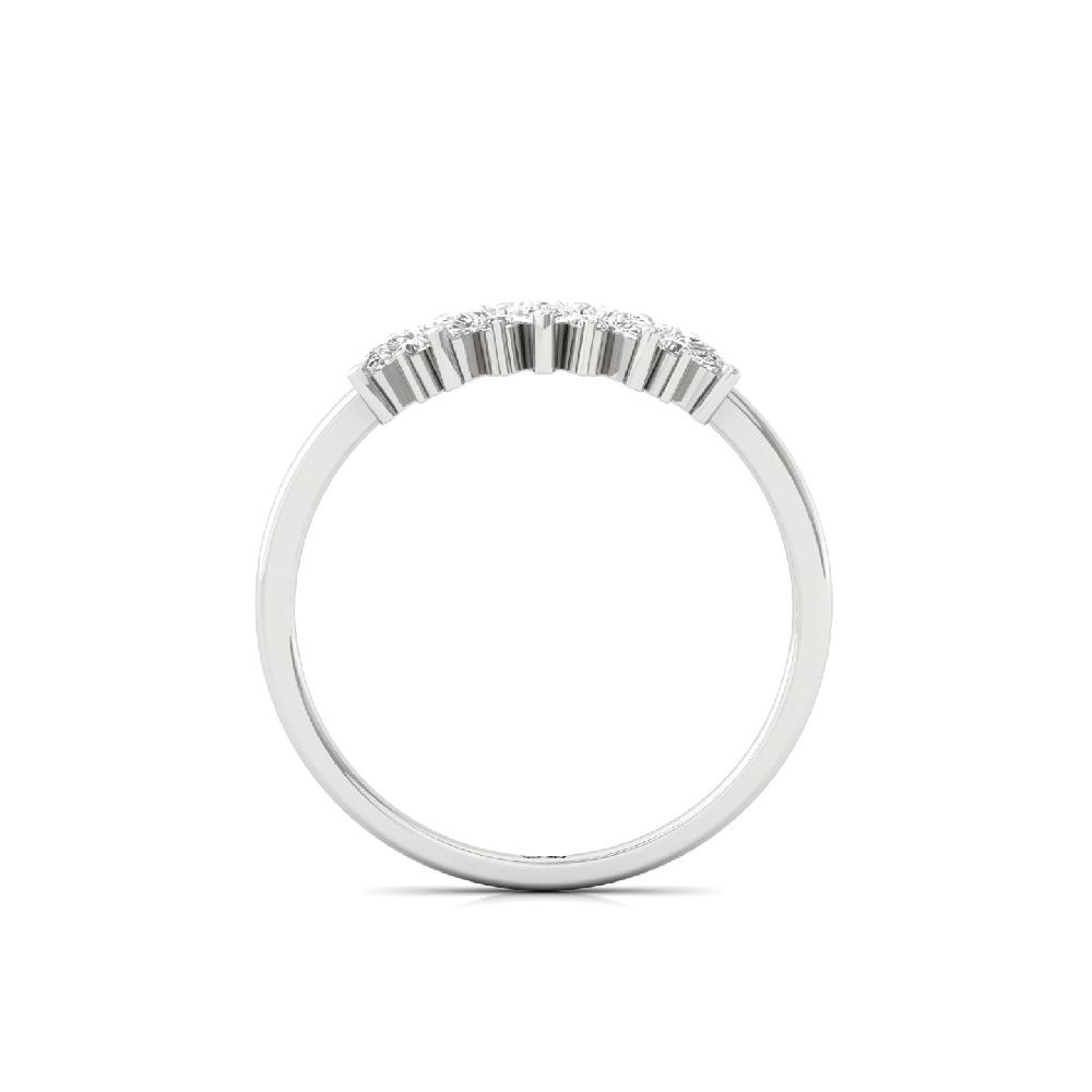 Pear-Cut Lab Grown Diamond Arc Ring