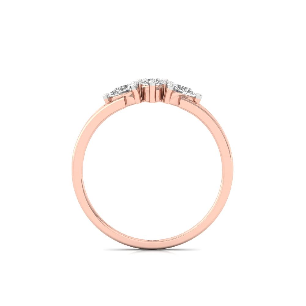 Trio Pear Cut CVD Diamond Ring