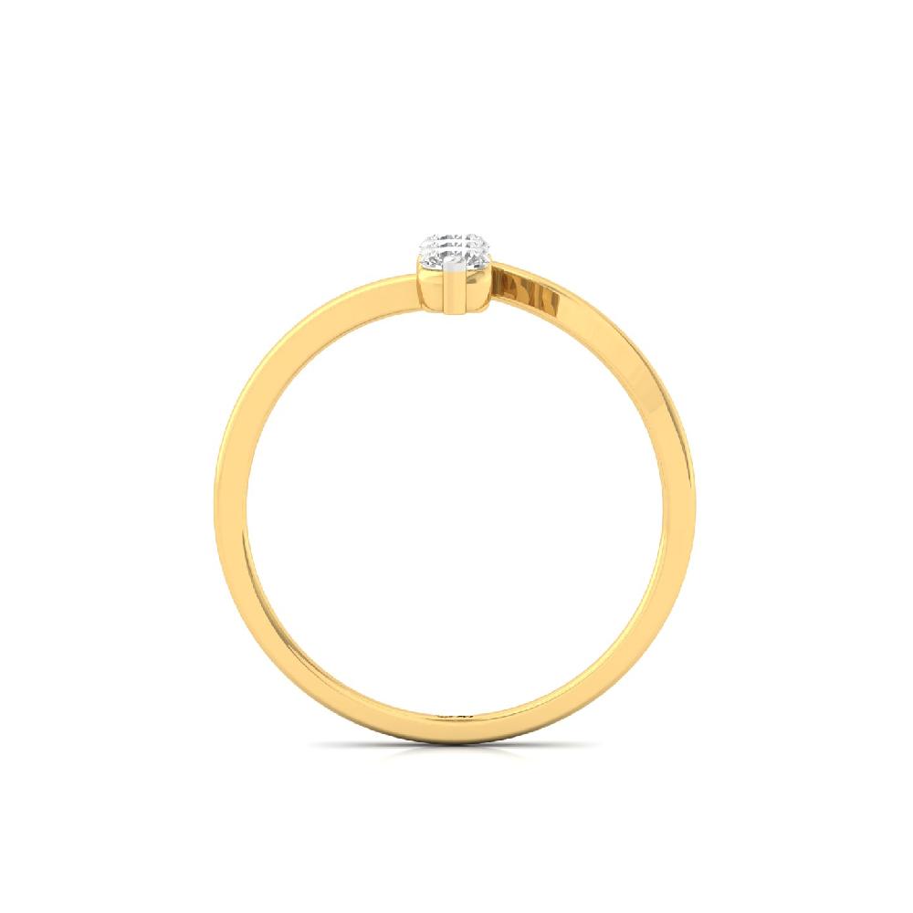 Minimalist Three Stone Lab Grown Diamond Ring