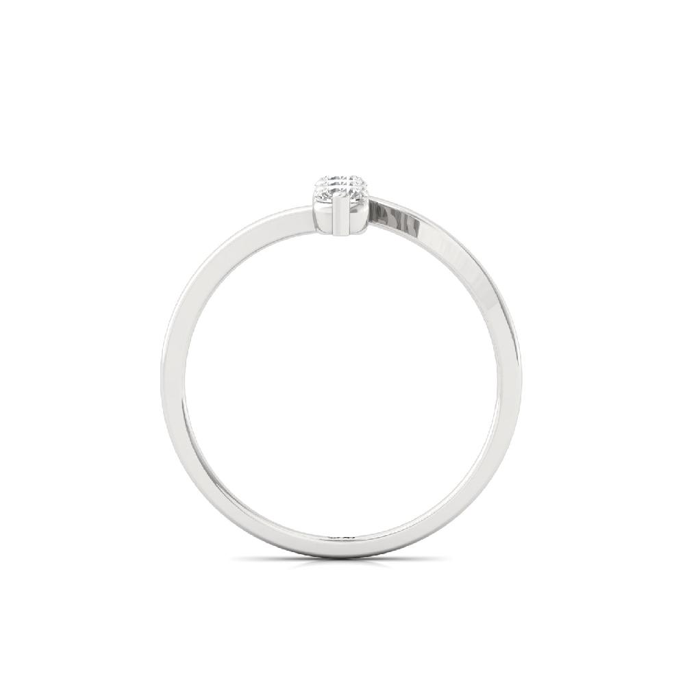 Minimalist Three Stone Lab Grown Diamond Ring