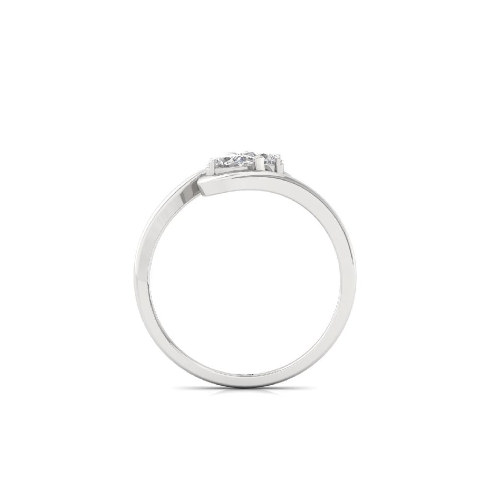 Pear-Shaped Twin Stone Open Lab Grown Diamond Ring