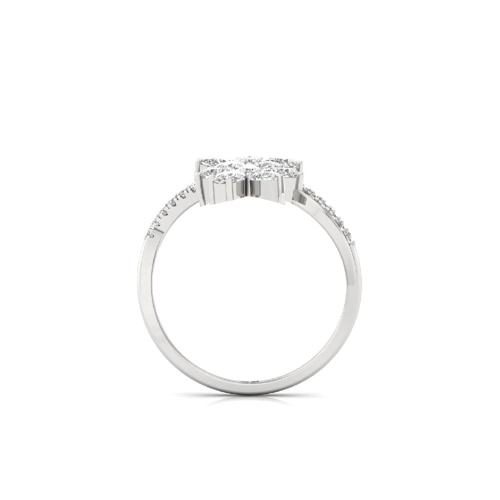 Floral Twin CVD Lab Grown Diamond Ring