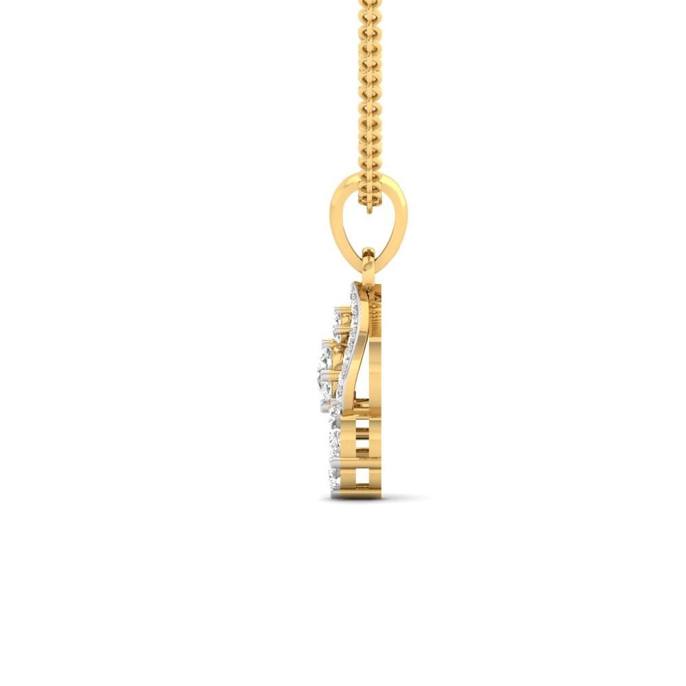 Petite Drop Pendant with Pear Cut Lab Grown Diamond