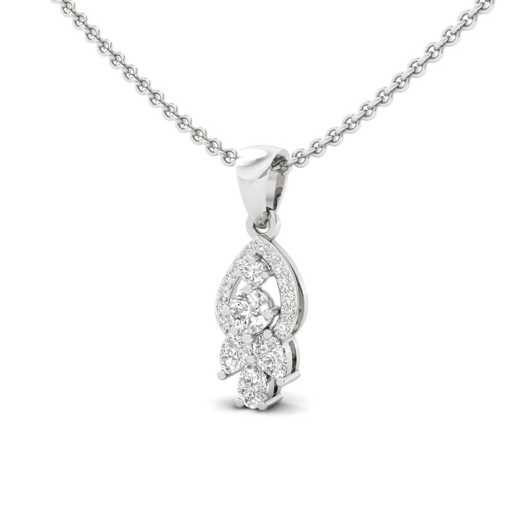 Petite Drop Pendant with Pear Cut Lab Grown Diamond