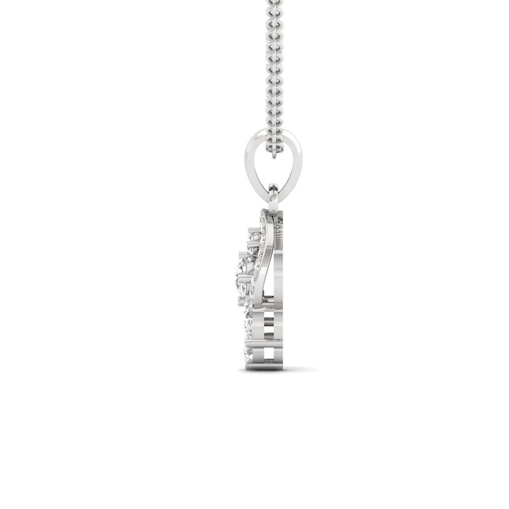 Petite Drop Pendant with Pear Cut Lab Grown Diamond
