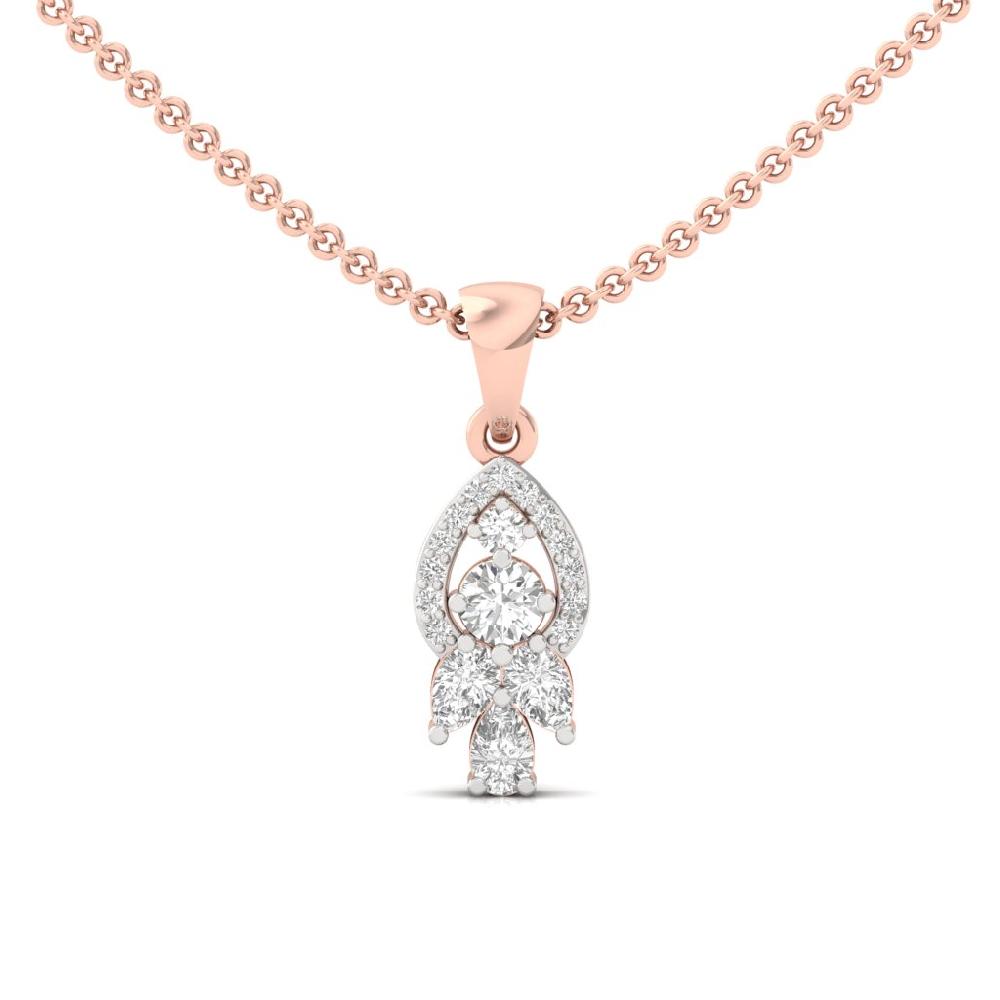 Petite Drop Pendant with Pear Cut Lab Grown Diamond