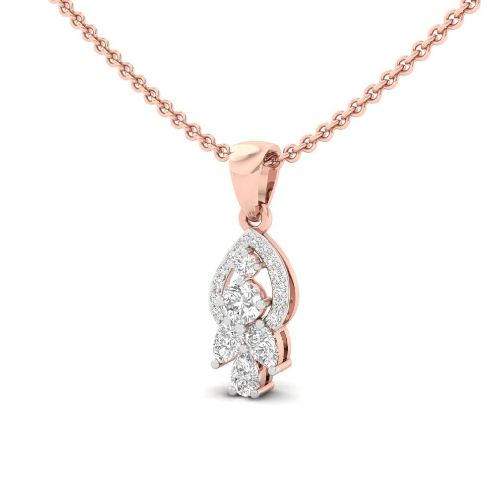 Petite Drop Pendant with Pear Cut Lab Grown Diamond
