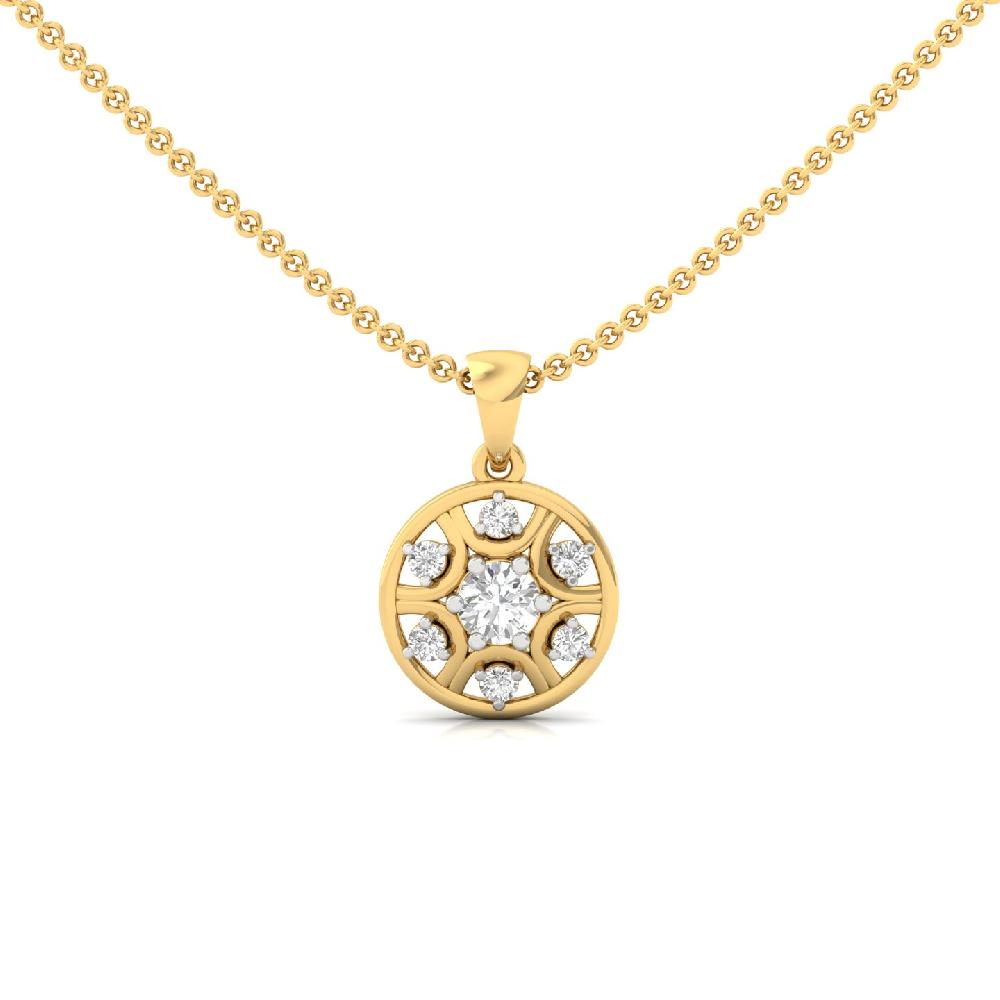 Classic Round Cut Lab Grown Diamond Pendant
