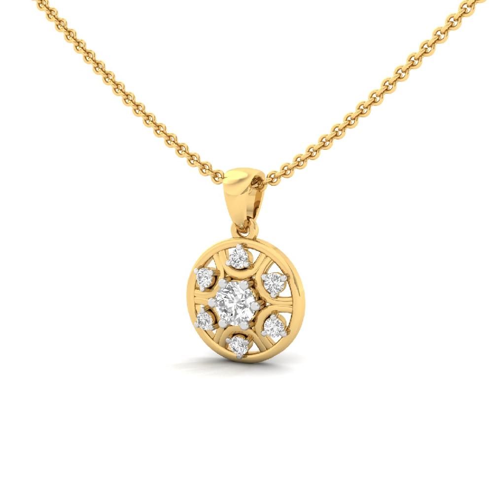 Classic Round Cut Lab Grown Diamond Pendant